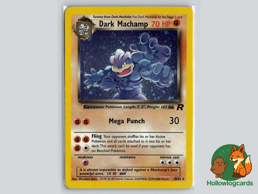 Dark Machamp (10/82) - Team Rocket Pokémon Card