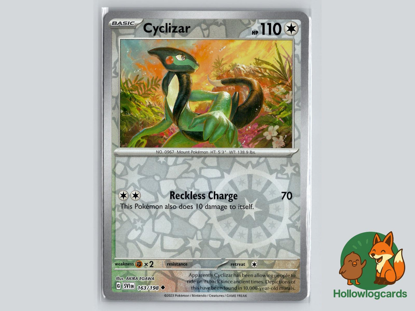 Cyclizar (163/198) - Scarlet & Violet Pokémon Card