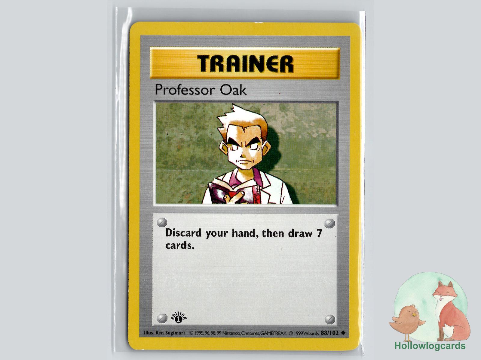 1st Edition Professor Oak (88/102) - Base Pokémon Card