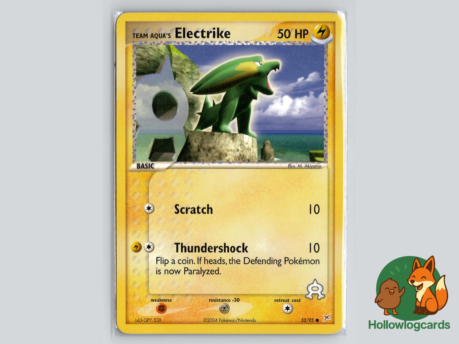 Team Aqua's Electrike (52/95) - Team Magma vs Team Aqua Pokémon Card
