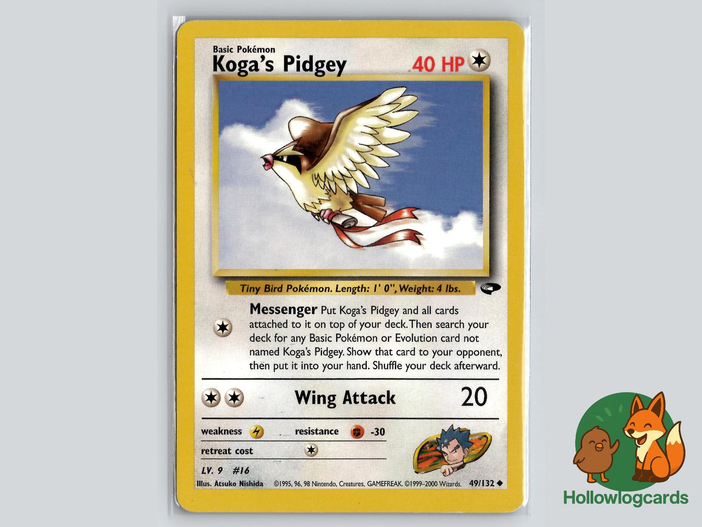 Koga's Pidgey (49/132) - Gym Challenge Pokémon Card
