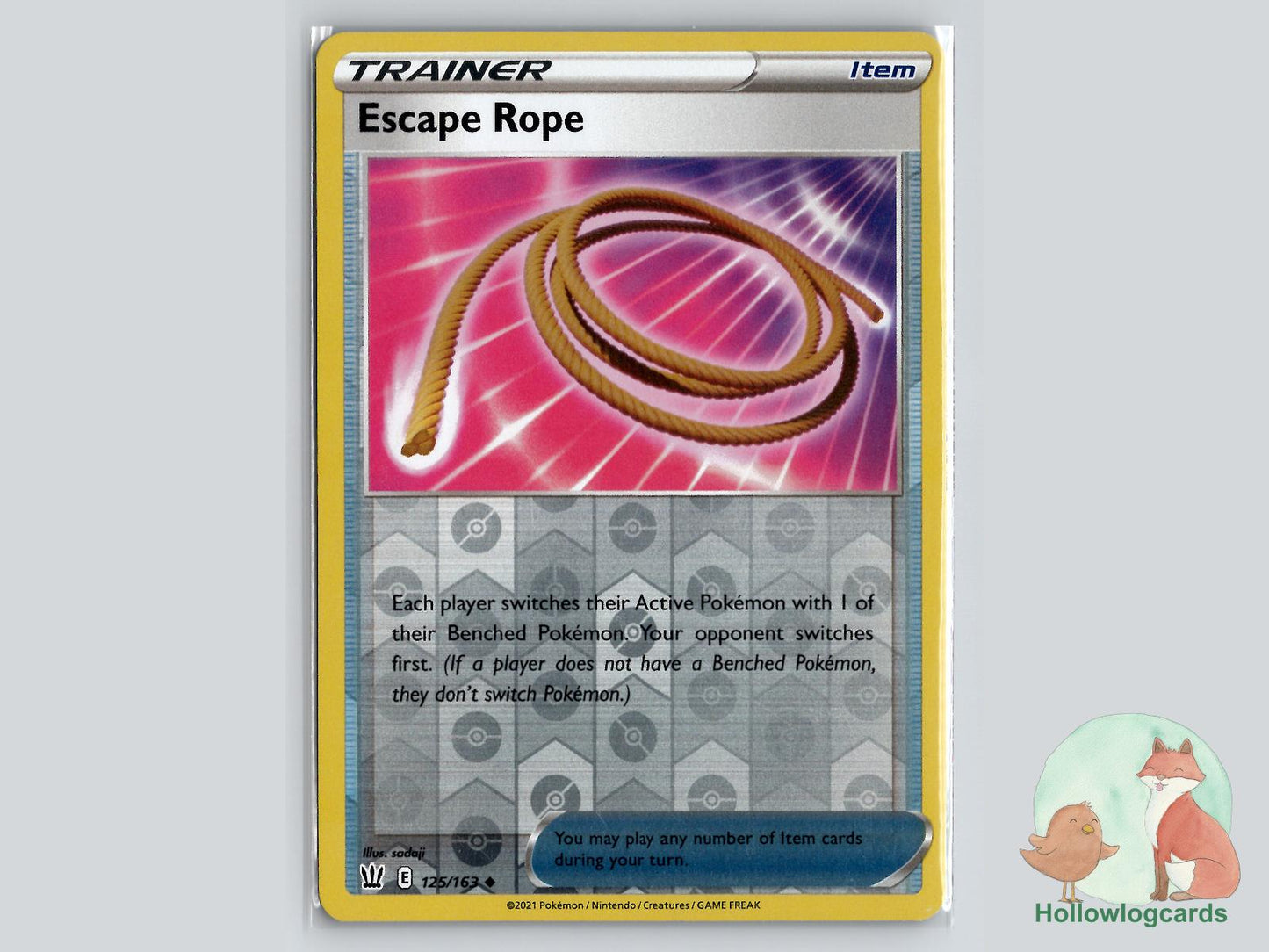 Escape Rope (125/163) - Battle Styles Pokémon Card