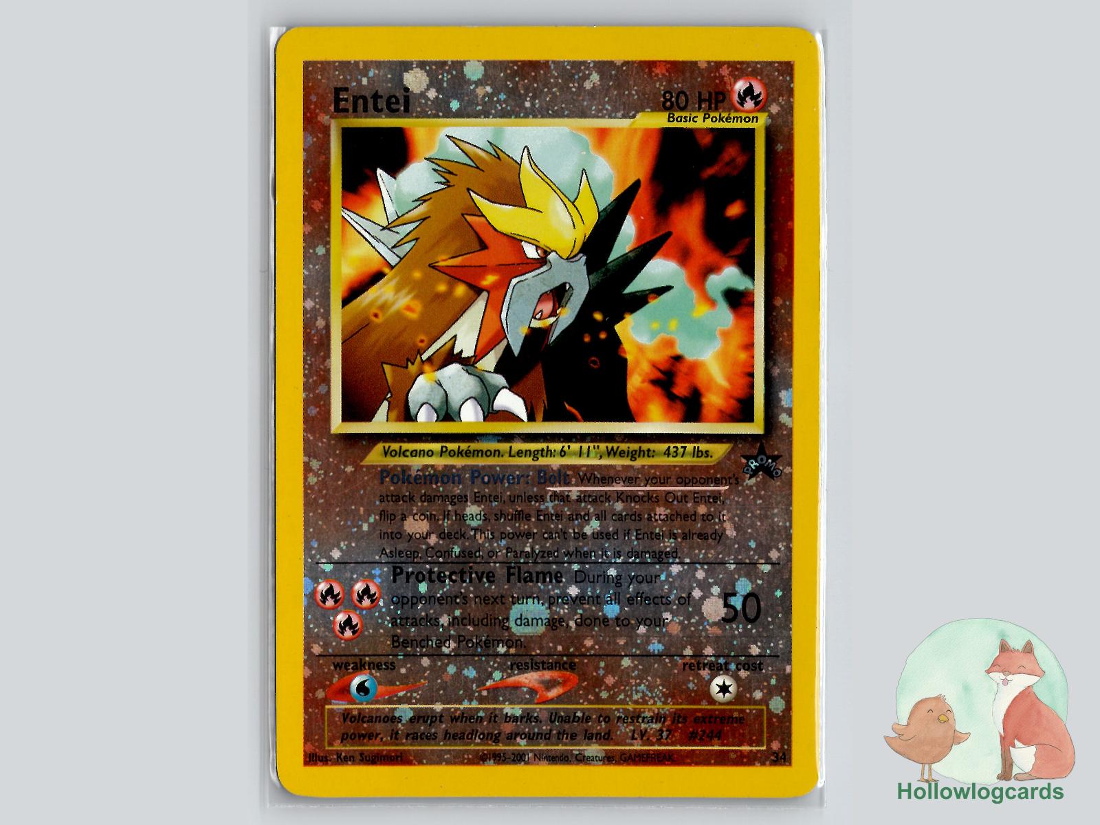 Entei (34) - Wizards Black Star Promos Pokémon Card