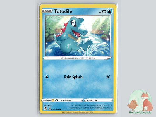 Totodile (055/264) - Fusion Strike Pokémon Card