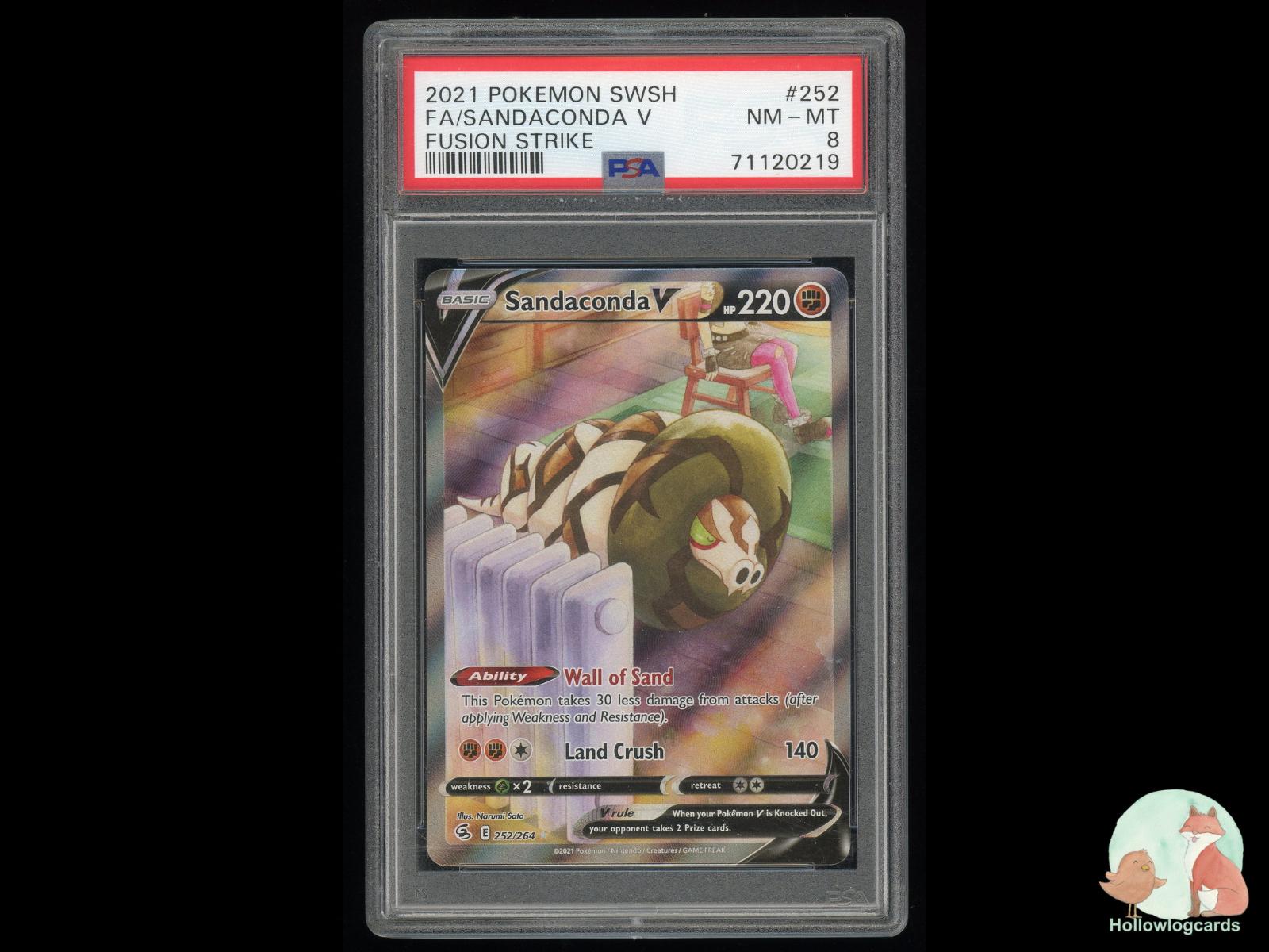 Graded Sandaconda V (252/264) Pokémon Card