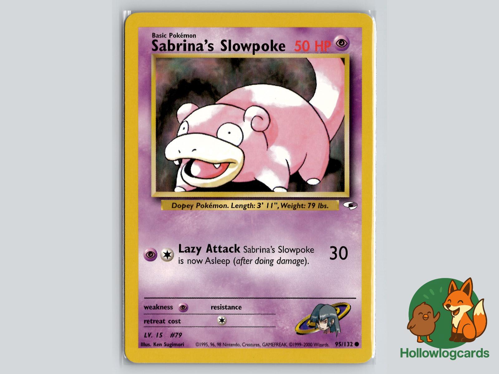 Sabrina's Slowpoke (95/132) - Gym Heroes Pokémon Card