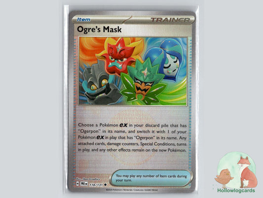 Ogre's Mask (118/131) - Prismatic Evolutions Pokémon Card