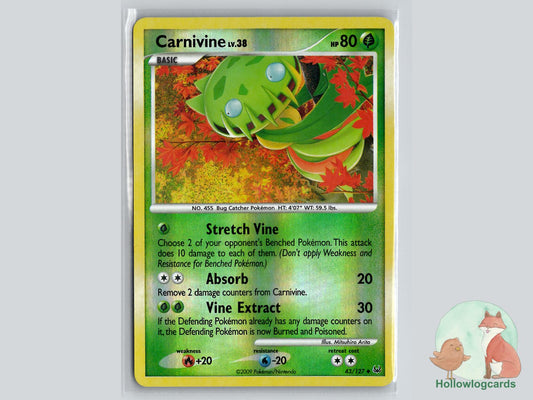 Carnivine (43/127) - Platinum Pokémon Card