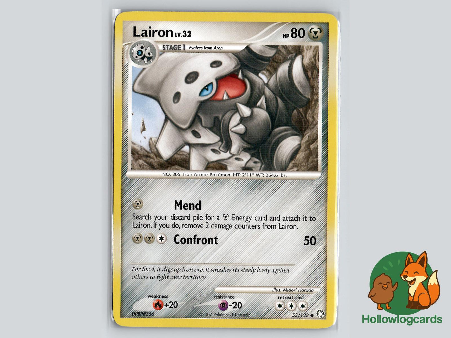 Lairon (53/123) - Mysterious Treasures Pokémon Card