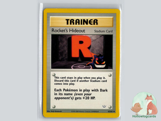 Rocket's Hideout (63/64) - Neo Revelation Pokémon Card