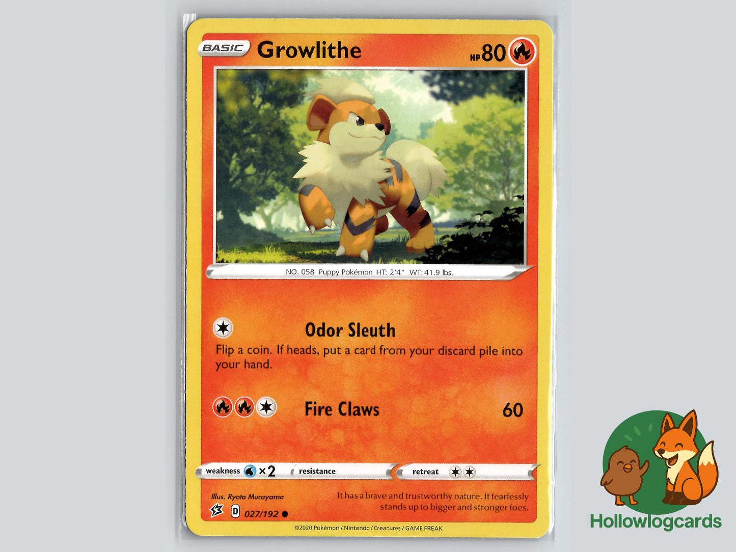 Growlithe (027/192) - Rebel Clash Pokémon Card