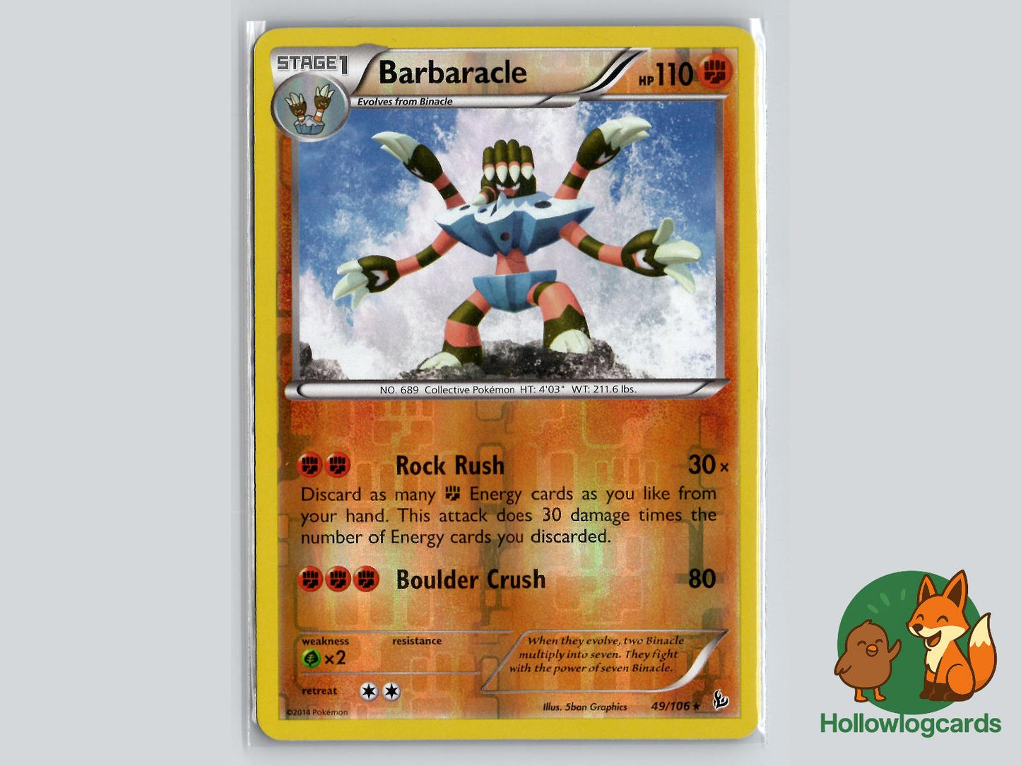 Barbaracle (49/106) - Flashfire Pokémon Card