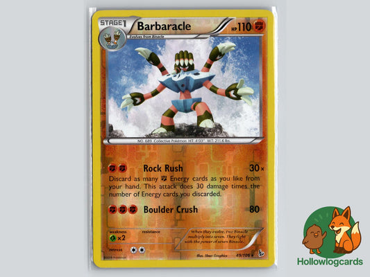 Barbaracle (49/106) - Flashfire Pokémon Card