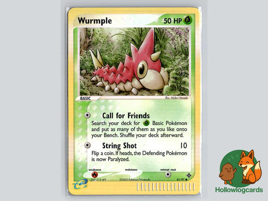 Wurmple (81/97) - Dragon Pokémon Card