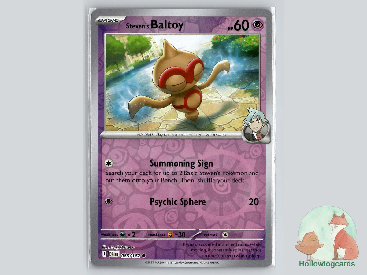 Steven's Baltoy (083/182) - Destined Rivals Pokémon Card