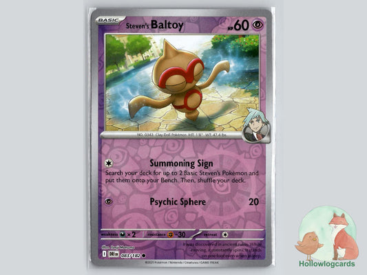 Steven's Baltoy (083/182) - Destined Rivals Pokémon Card