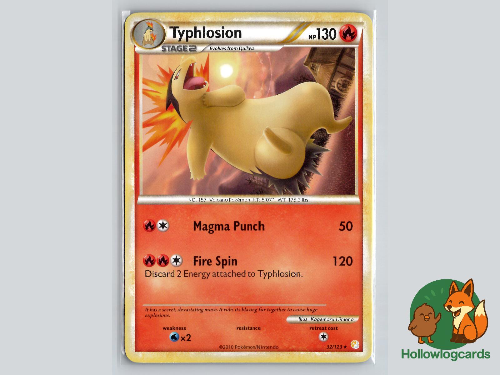 Typhlosion (32/123) - HeartGold & SoulSilver Pokémon Card