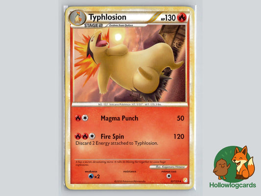 Typhlosion (32/123) - HeartGold & SoulSilver Pokémon Card