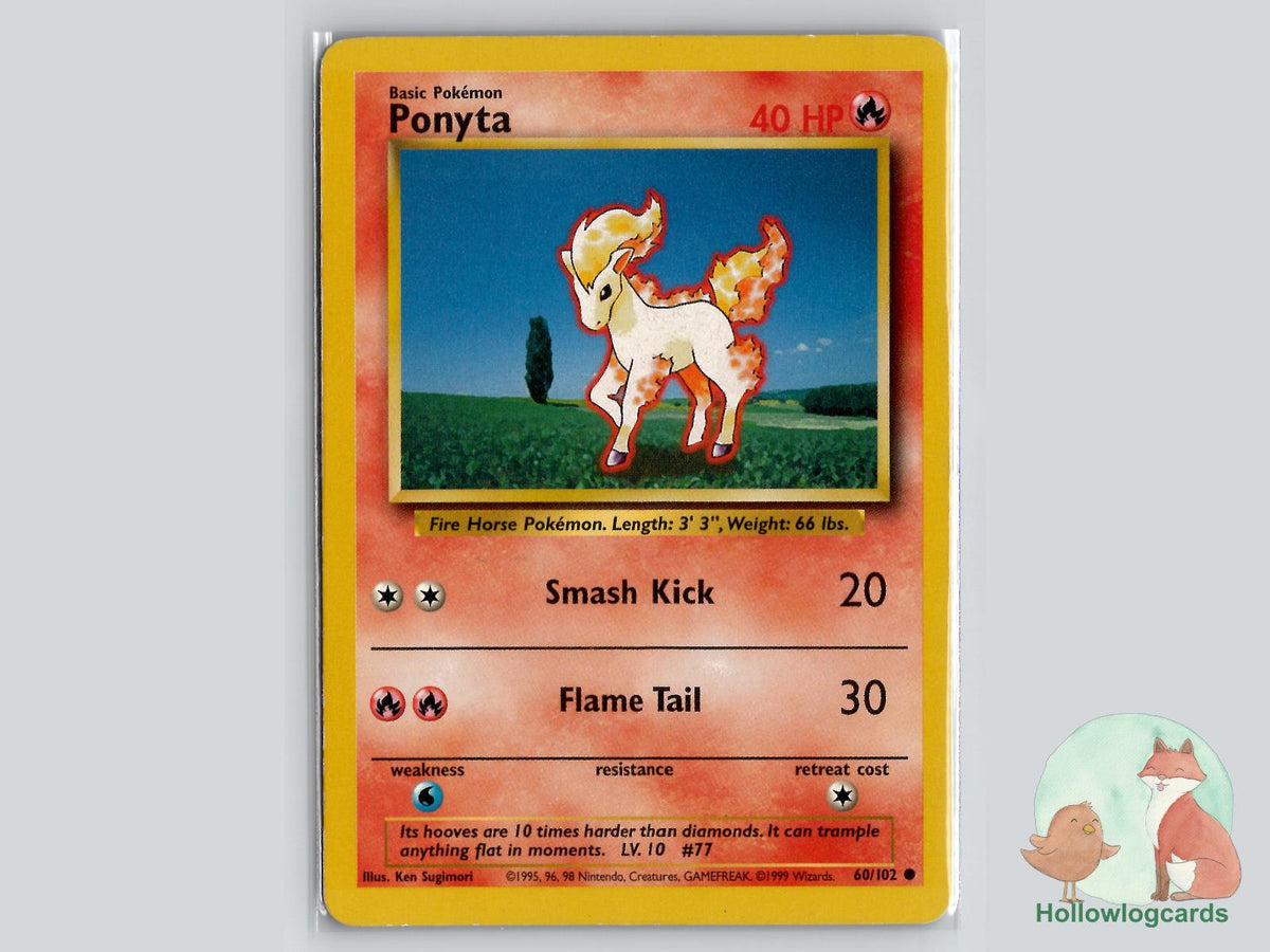 Ponyta (60/102) - Base Pokémon Card