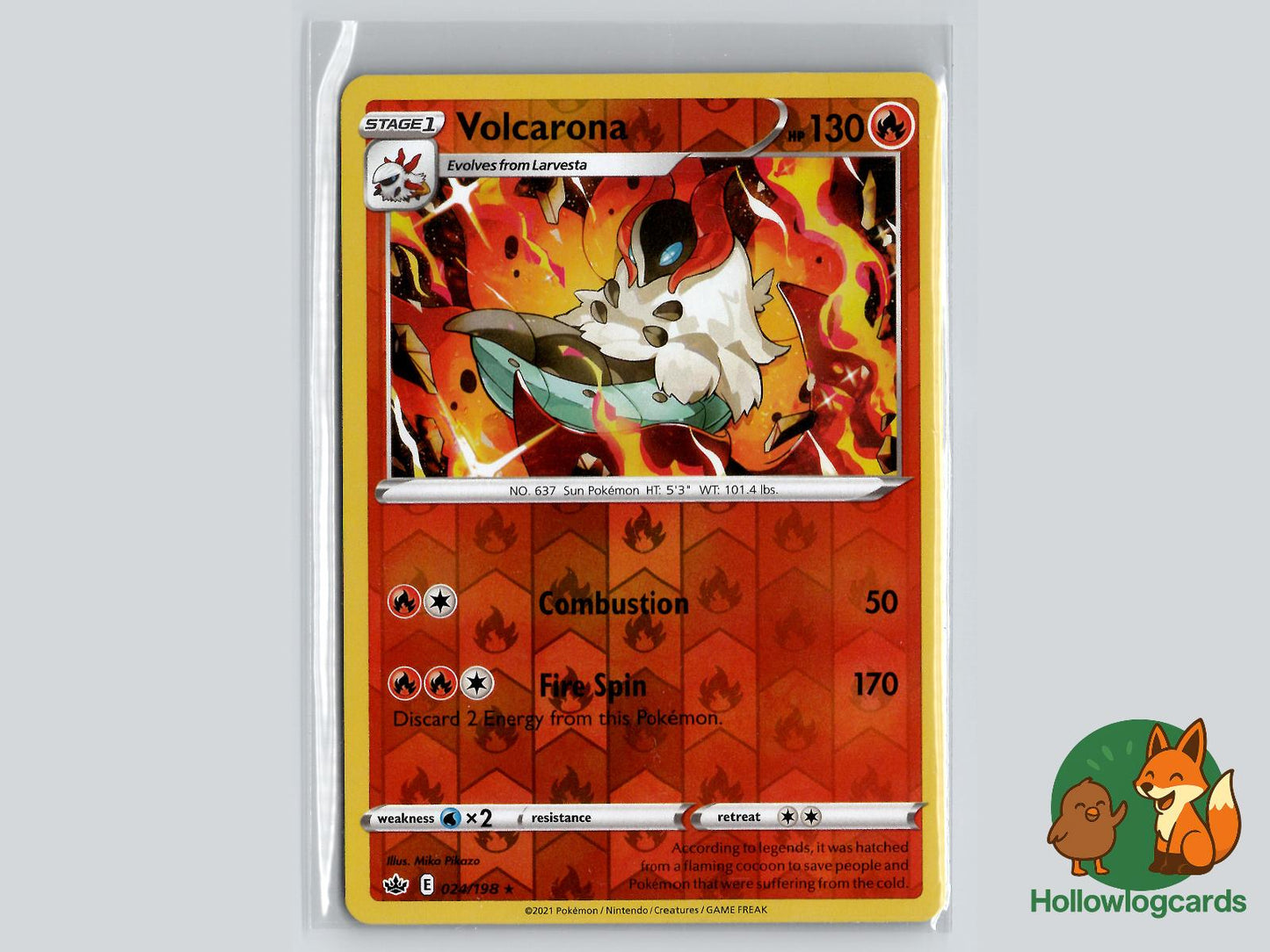 Volcarona (024/198) - Chilling Reign Pokémon Card