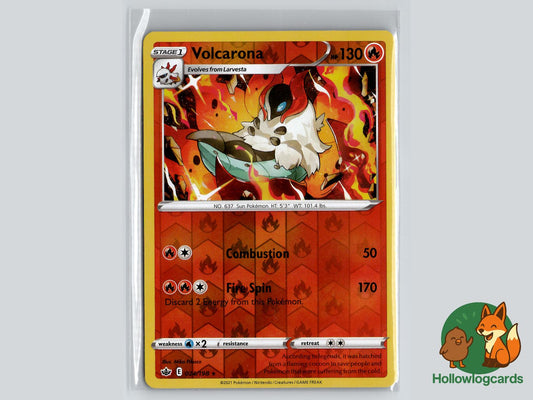 Volcarona (024/198) - Chilling Reign Pokémon Card