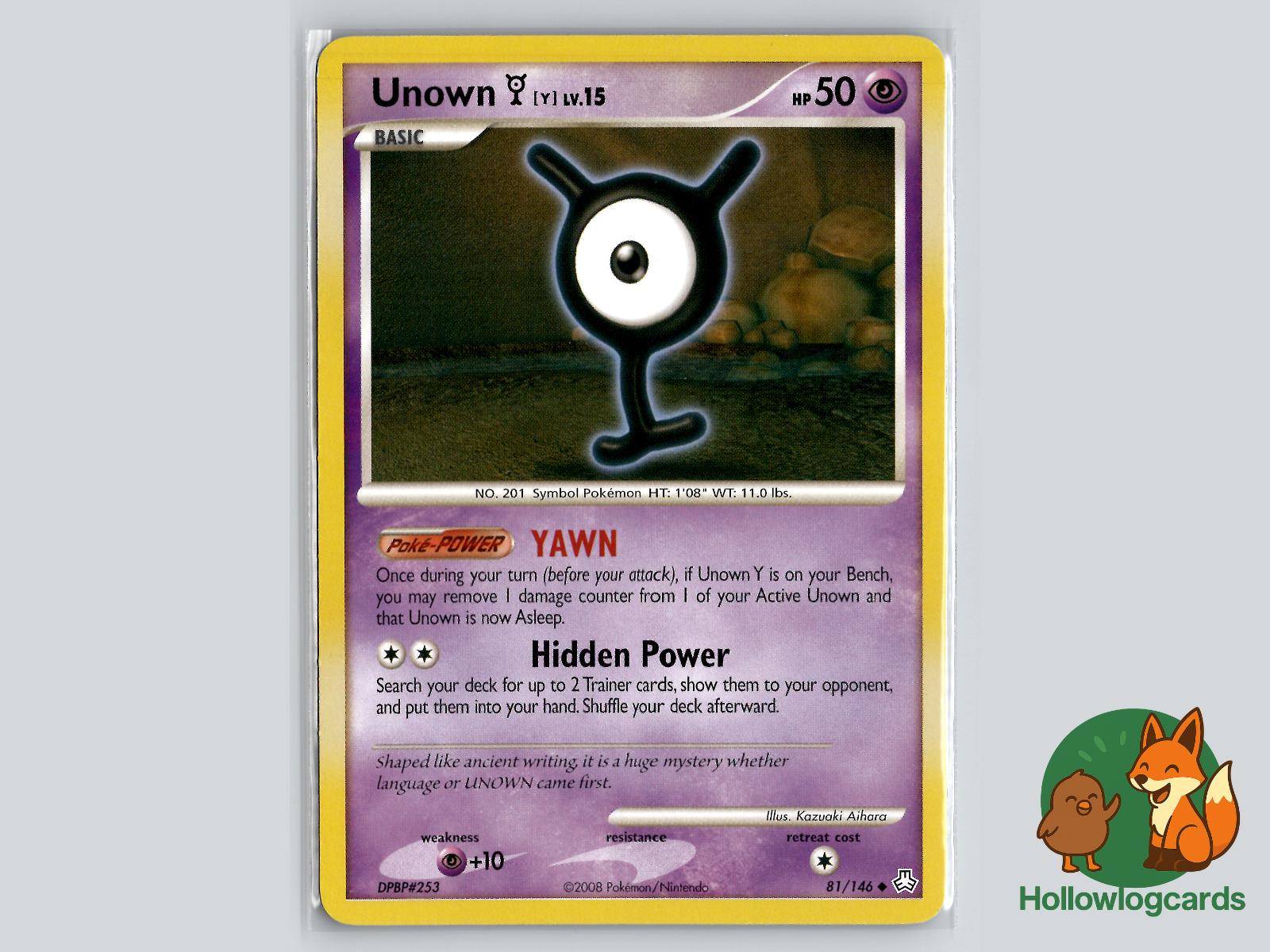 Unown [Y] (81/146) - Legends Awakened Pokémon Card