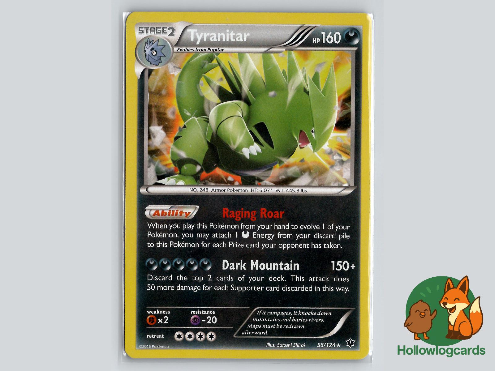 Tyranitar (56/124) - Fates Collide Pokémon Card