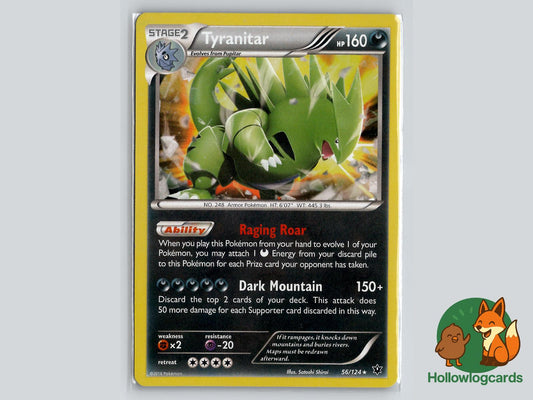 Tyranitar (56/124) - Fates Collide Pokémon Card