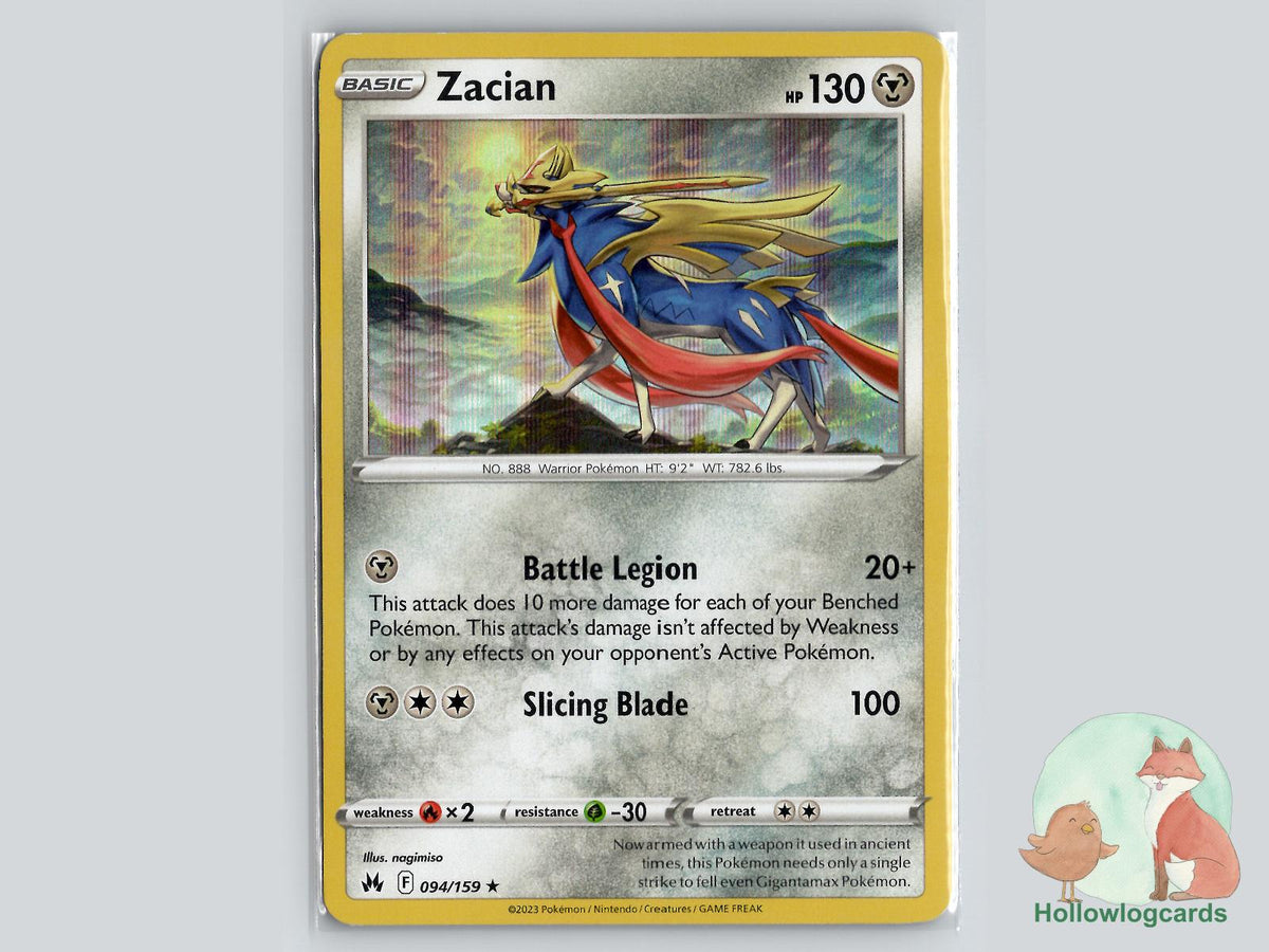 Zacian (094/159) - Crown Zenith Pokémon Card