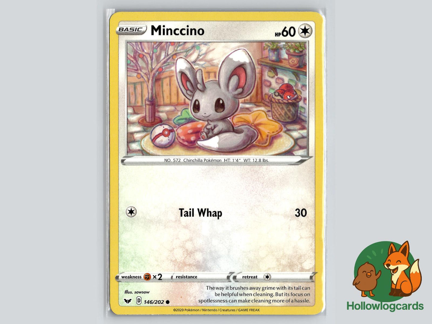 Minccino (146/202) - Sword & Shield Pokémon Card