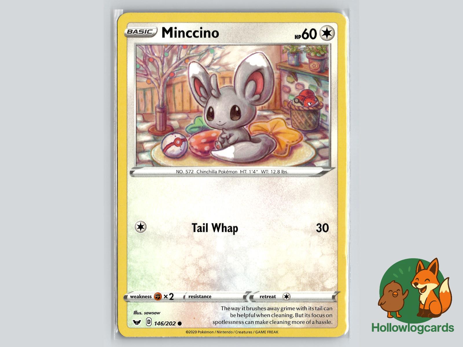 Minccino (146/202) - Sword & Shield Pokémon Card