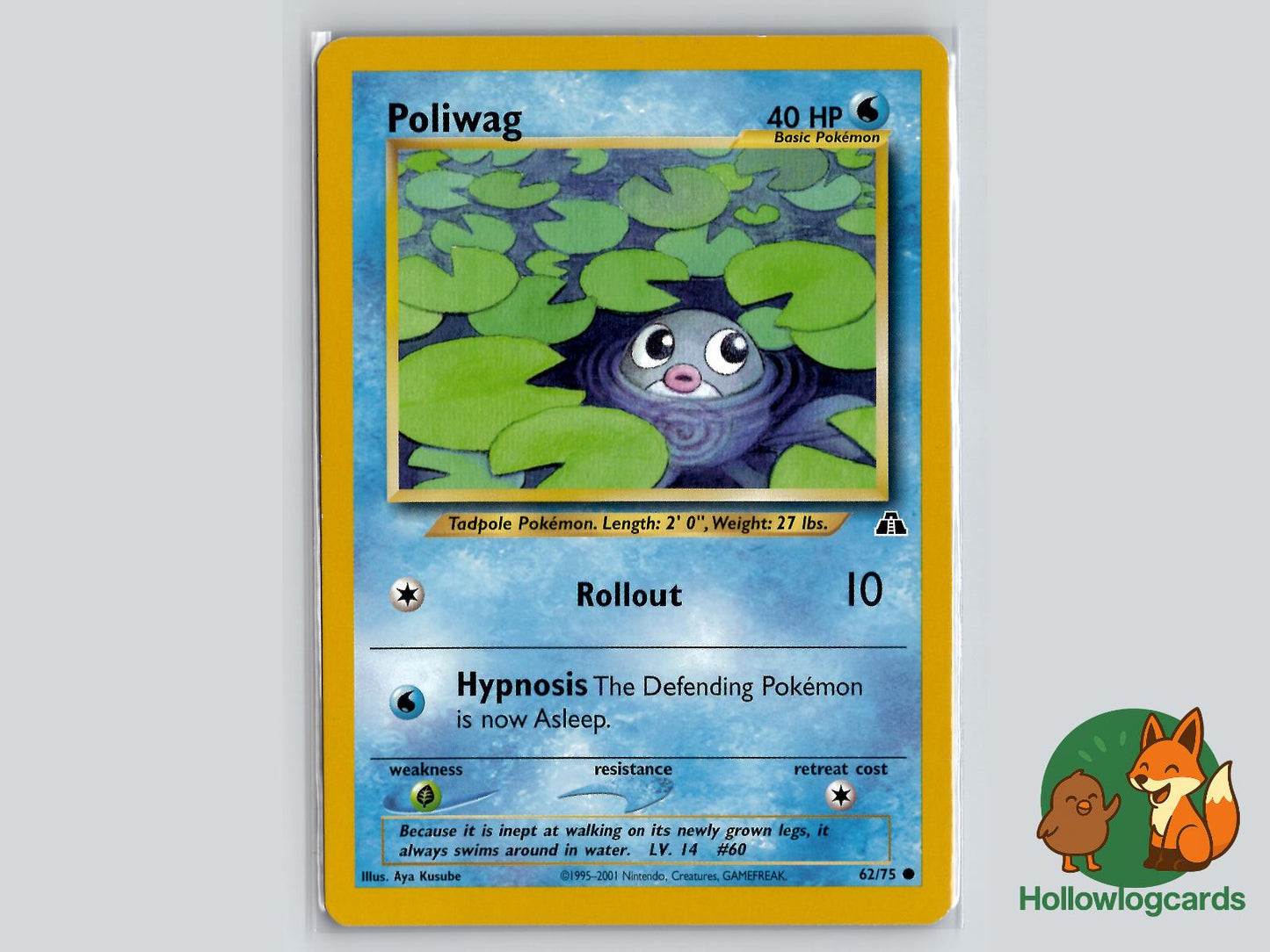 Poliwag (62/75) - Neo Discovery Pokémon Card