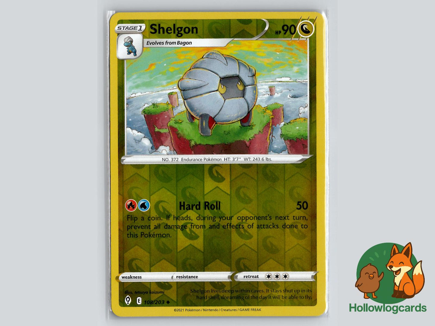 Shelgon (108/203) - Evolving Skies Pokémon Card