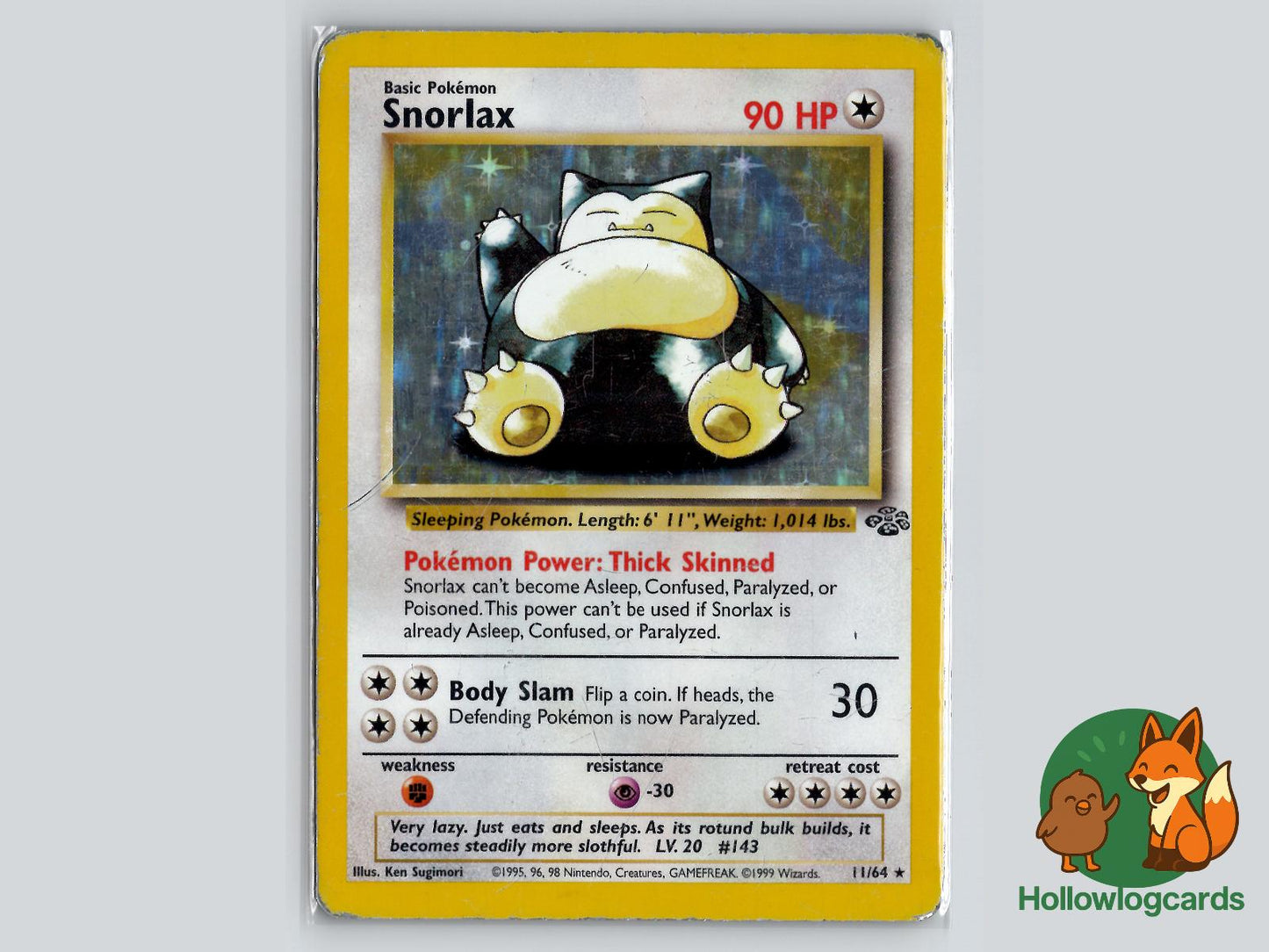 Snorlax (11/64) - Jungle Pokémon Card