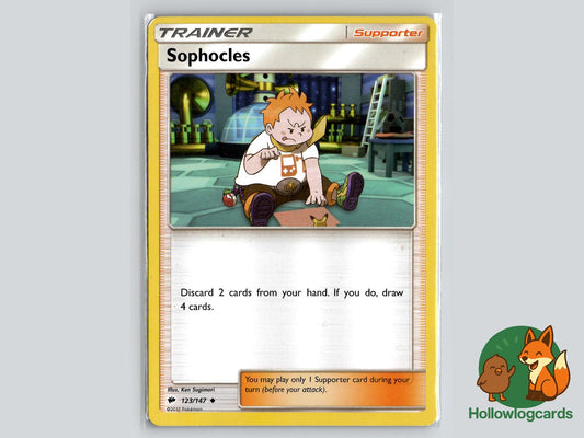 Sophocles (123/147) - Burning Shadows Pokémon Card