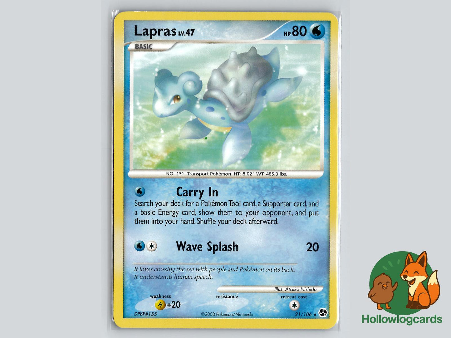 Lapras (21/106) - Great Encounters Pokémon Card