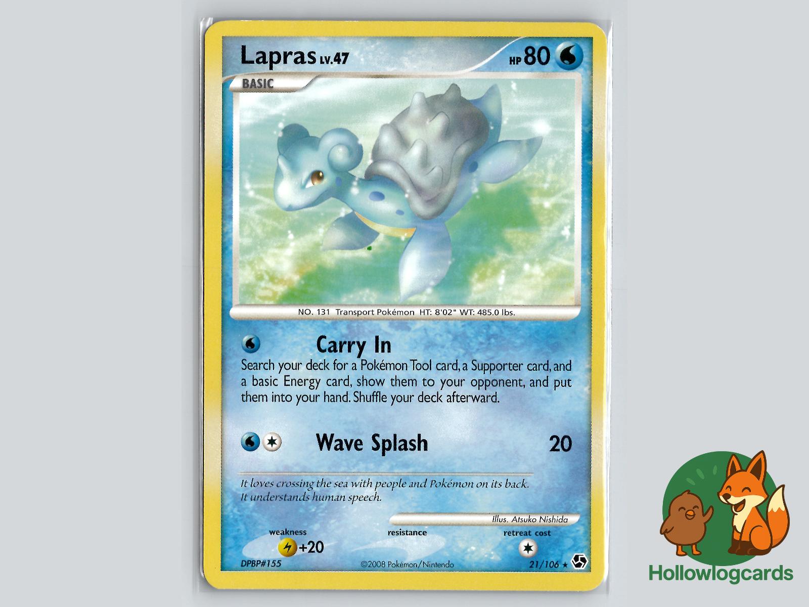 Lapras (21/106) - Great Encounters Pokémon Card