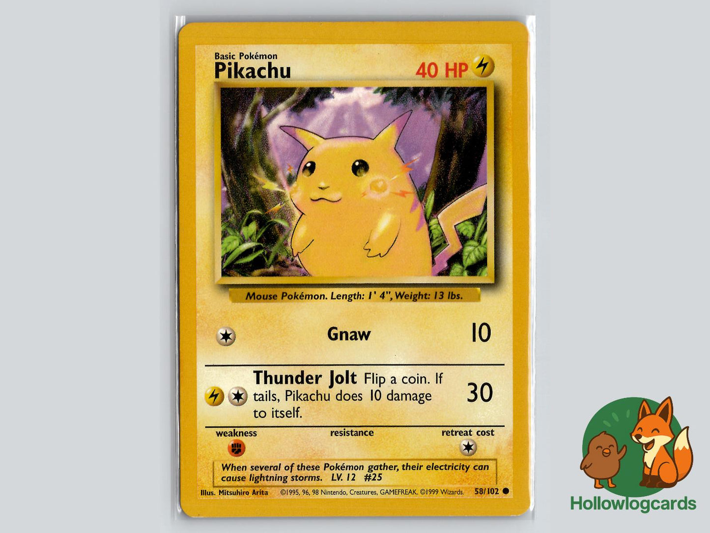 Pikachu (58/102) - Base Pokémon Card