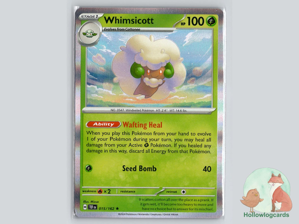 Whimsicott (015/162) - Temporal Forces Pokémon Card