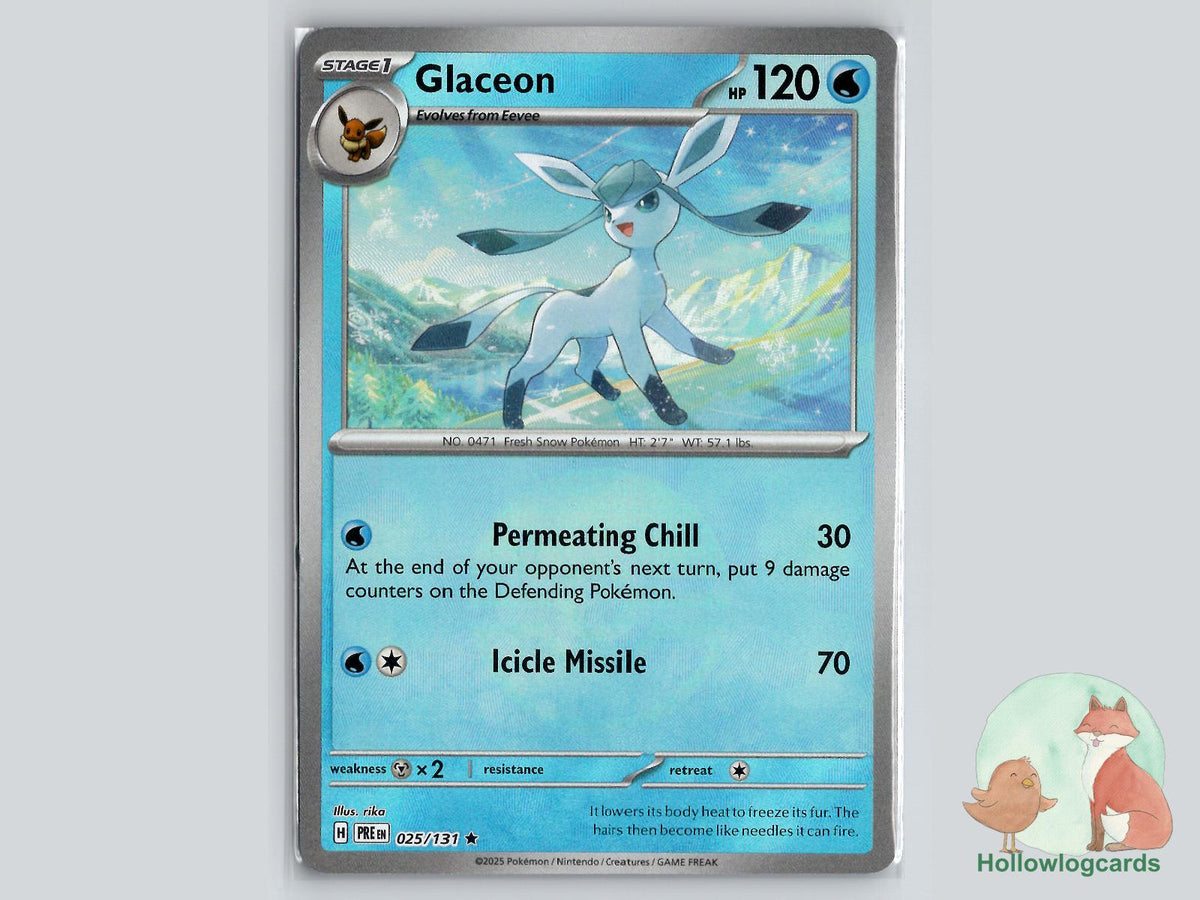 Glaceon (025/131) - Prismatic Evolutions Pokémon Card