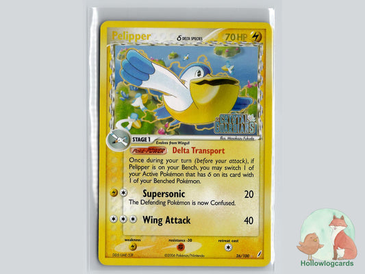 Pelipper (26/100) - Crystal Guardians Pokémon Card