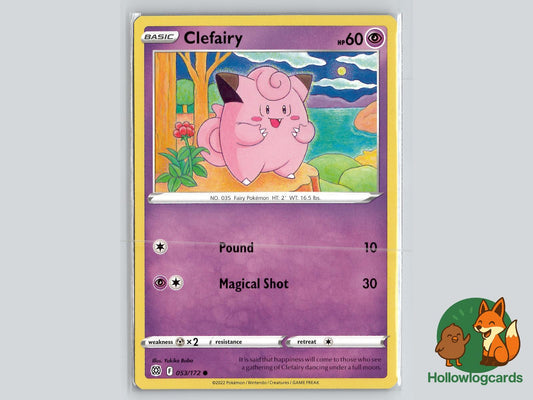 Clefairy (053/172) - Brilliant Stars Pokémon Card