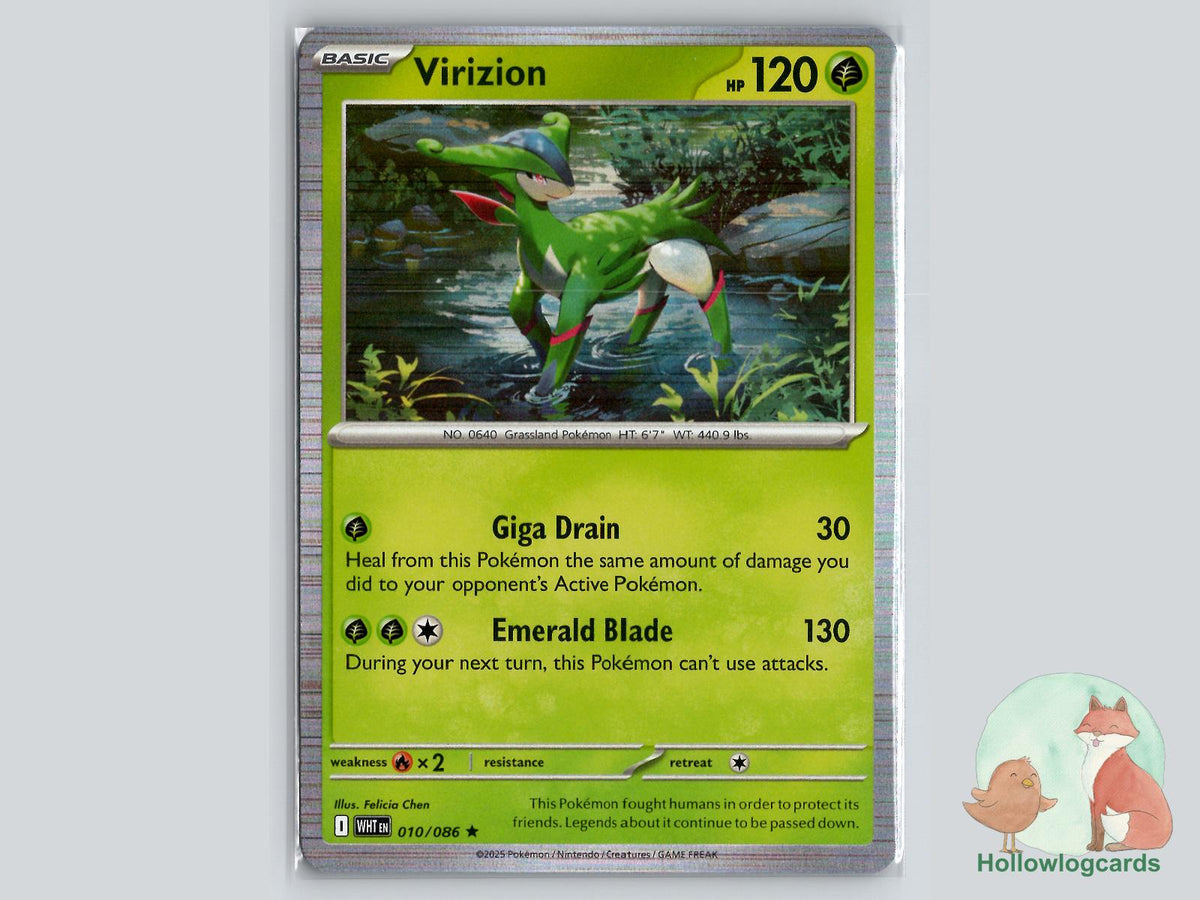 Virizion (010/086) - White Flare Pokémon Card