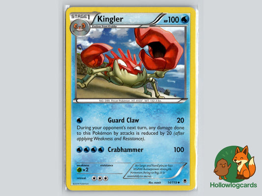 Kingler (14/119) - Phantom Forces Pokémon Card