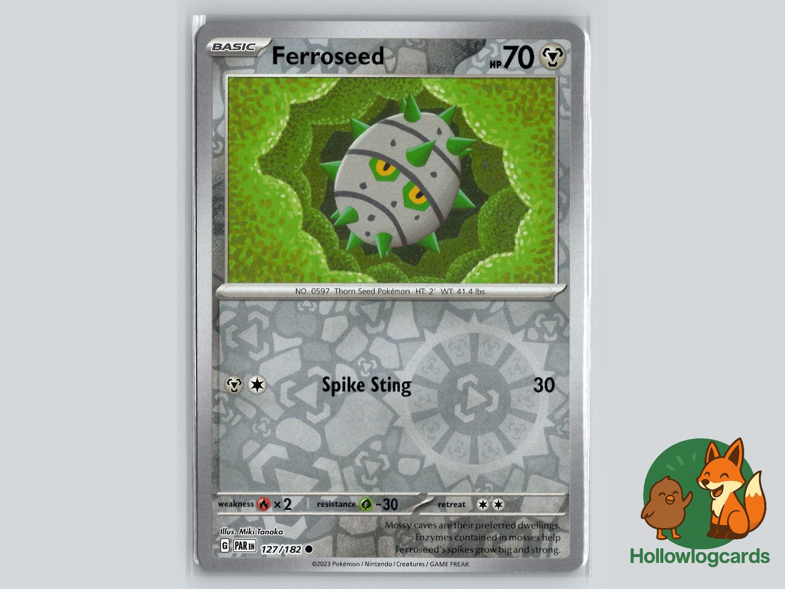 Ferroseed (127/182) - Paradox Rift Pokémon Card