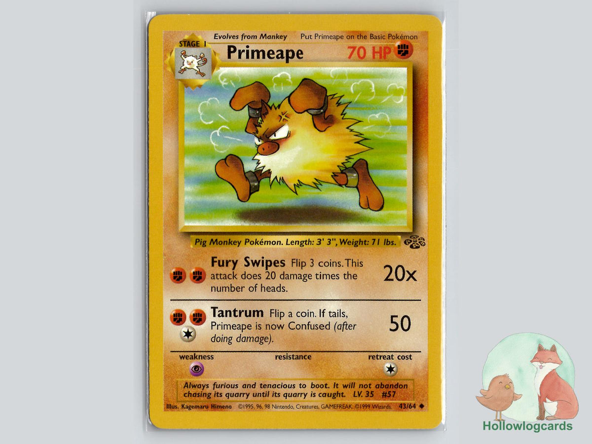Primeape (43/64) - Jungle Pokémon Card
