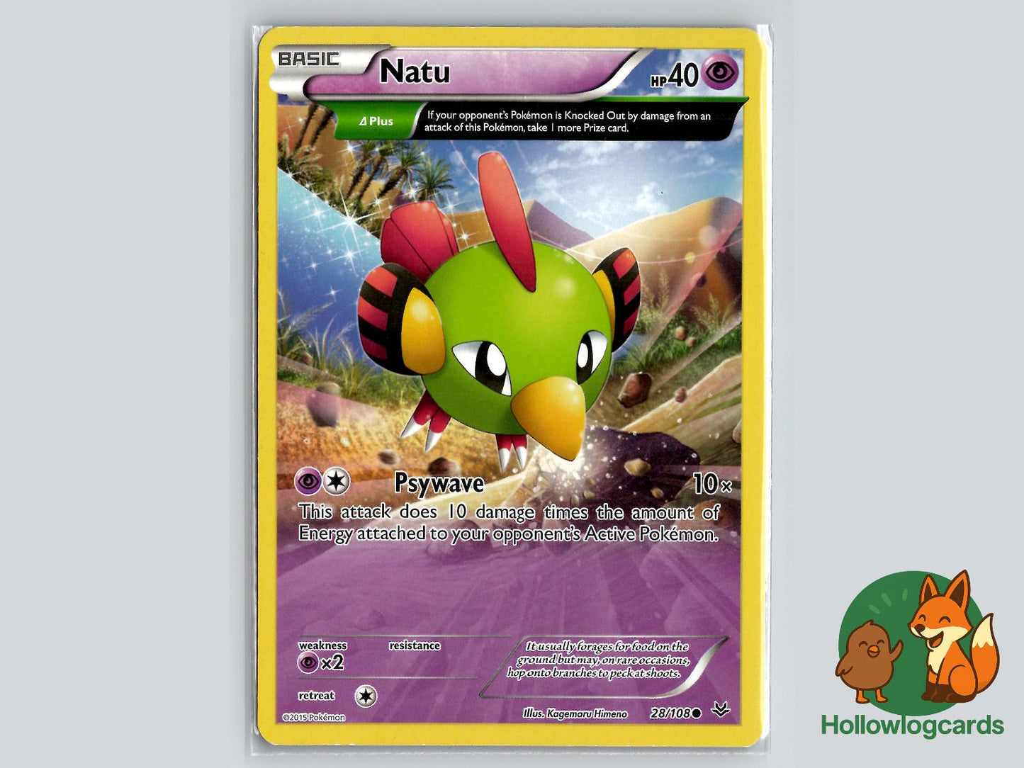 Natu (28/108) - Roaring Skies Pokémon Card