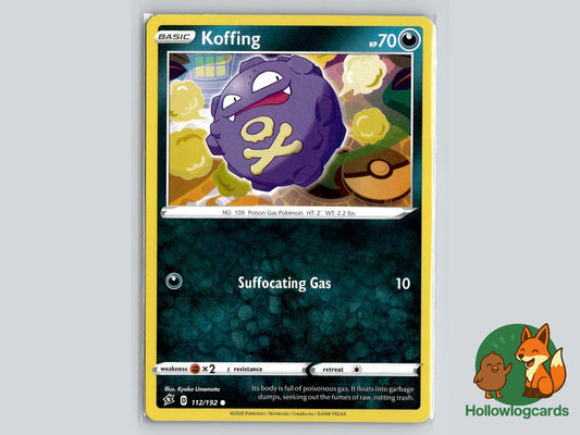 Koffing (112/192) - Rebel Clash Pokémon Card