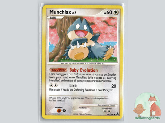 Munchlax (68/100) - Majestic Dawn Pokémon Card