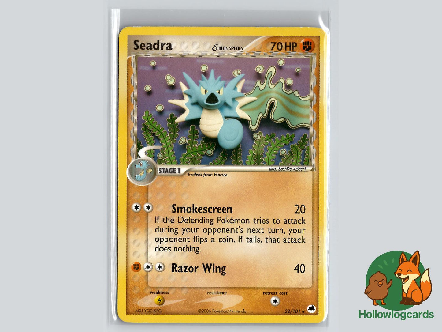 Seadra (22/101) - Dragon Frontiers Pokémon Card